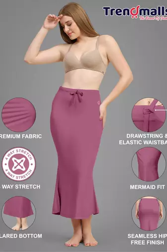 Onionpink women's lycra spandex saree shapewear petticoat for women