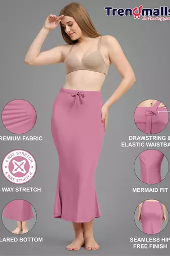 Flamingo women's lycra spandex saree shapewear petticoat for women