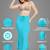 Turquoise women's lycra spandex saree shapewear petticoat for women