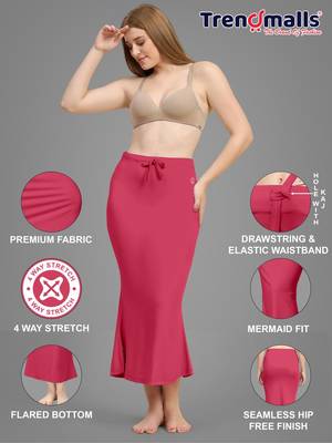 Rasberry women's lycra spandex saree shapewear petticoat for women 5