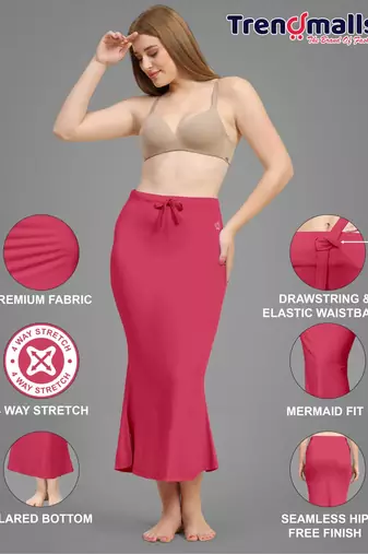 Rasberry women's lycra spandex saree shapewear petticoat for women