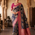 Neavy Blue Color Binni Weaving Jari Jaqurad Jaal Design Viscose Dola Silk Pattu Saree