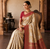 White-Red Color Binni Weaving Jari Jaqurad Jaal Design Viscose Dola Silk Pattu Saree