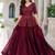 Maroon Fendy Satin Embroidered Lehenga Choli Set