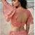 Peach Premium Butterfly Net Sequins Embroidered Lehenga Choli Set