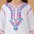 Girls white floral embroidered chikankari pure cotton kids kurti & palazzo set