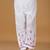 Girls white floral embroidered chikankari pure cotton kids kurti & palazzo set