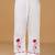 Girls white floral embroidered chikankari pure cotton tie-up kurti & palazzo set for kids