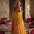 Orange cotton silk blend saree with contrasting border