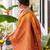 Mustard soft banarasi silk blend saree with contrast blouse piece