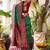 Green soft banarasi silk blend saree with contrast blouse piece