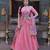 Pink Silk Semi Stitched Lehenga Choli with Zari Embroidery & Sequence Work