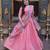 Pink Silk Semi Stitched Lehenga Choli with Zari Embroidery & Sequence Work