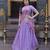 Lavender silk blend Lehenga Choli with Zari Embroidery & Sequin Work