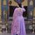 Lavender silk blend Lehenga Choli with Zari Embroidery & Sequin Work