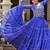 Blue Laheriya Free Size Stitched Navratri Lehenga Choli with Gota Patti & Mirro Work