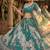 Blue silk blend Lehenga Choli with Embroidery & Printed Work
