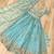 Sky-Blue silk blend Lehenga Choli with Multi Thread Embroidery Work