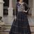 Black Laheriya Free Size Stitched Navratri Lehenga Choli with Gota Patti & Mirro Work