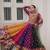 Multicolor Georgette Free Size Stitched Navratri Lehenga Choli with Kutchi Gamthi Work