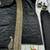 Black natural crepe silk suit set with embroidery & moti work