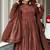 Brown roman silk designer gown set with heavy embroidery
