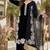 Black heavy natural silk palazzo set with pearl moti hand work