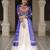 Blue Cotton Free Size Stitched Navratri Lehenga Choli with Bandhani & Kutchi Patch Work