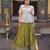 Green Viscose Free Size Stitched Lehenga Choli with Embroidery & Sequence Work