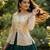 D Green Silk Free Size Stitched Lehenga Choli with Embroidery & Zari Work