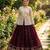 Maroon silk blend Free Size Stitched Lehenga Choli with Embroidery & Zari Work