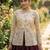 Maroon silk blend Free Size Stitched Lehenga Choli with Embroidery & Zari Work
