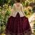 Maroon silk blend Free Size Stitched Lehenga Choli with Embroidery & Zari Work