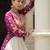 Purple Cotton Free Size Stitched Navratri Lehenga Choli with Bandhani & Kutchi Patch Work