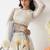 Polka dot Print Georgette Fabric Lehenga choli with Dupatta.