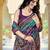 Purple soft silk blend woven saree with rich zari border & traditional heritage motifs