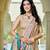 Cream soft silk blend woven saree with rich zari border & traditional heritage motifs