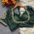 Green royal jodha bridal roman silk blend blouse | heavy zari embroidery