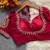 Rani pink royal jodha bridal roman silk blend blouse | heavy zari embroidery