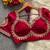 Wine royal jodha bridal roman silk blend blouse | heavy zari embroidery
