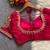 Pink royal jodha bridal roman silk blend blouse | heavy zari embroidery