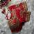 Red designer fandy silk blend party wear blouse