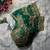 Green designer fandy silk blend party wear blouse