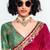 Red designer fancy embroidered party wear saree with art silk blend blouse