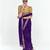 Purple designer fancy embroidered party wear saree with art silk blend blouse