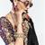 Black designer fancy embroidered party wear saree with art silk blend blouse