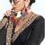 Black designer fancy embroidered party wear saree with art silk blend blouse
