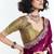 Magenta designer fancy embroidered party wear saree with art silk blend blouse