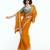 Orange designer fancy embroidered party wear saree with art silk blend blouse