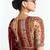Maroon designer fancy embroidered party wear saree with art silk blend blouse